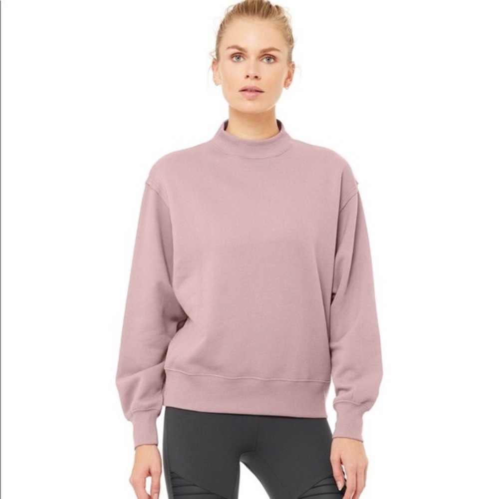 Alo Yoga Freestyle Sweatshirt in Dusted Plum